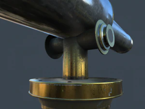 telescope pbr 3D Model
