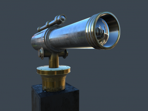 telescope pbr 3Dモデル