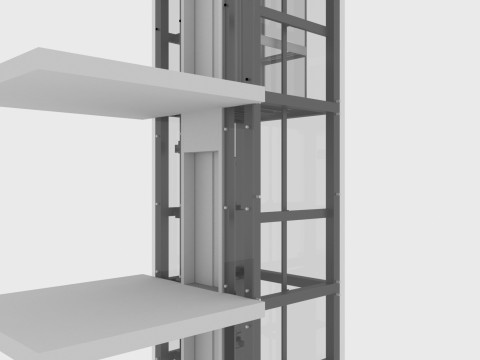 Panoramic elevator Modello 3D