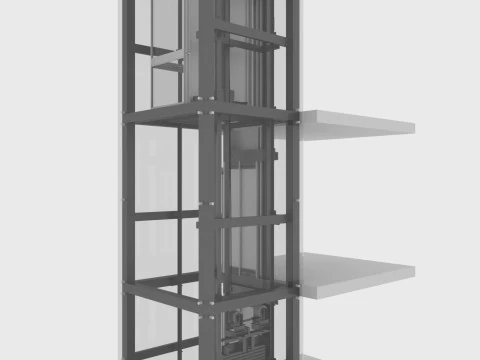 Panoramic elevator 3D Model