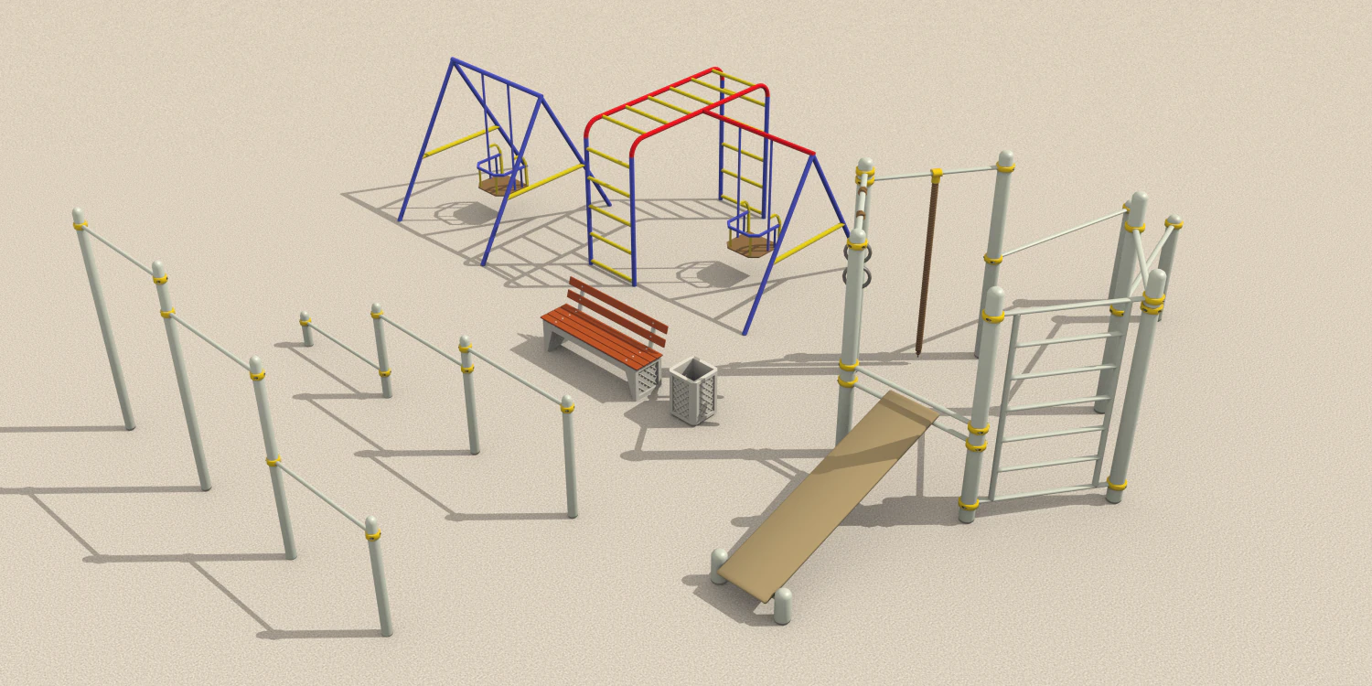 sports equipment 3D Model .c4d .max .obj .3ds .fbx .stl .blend