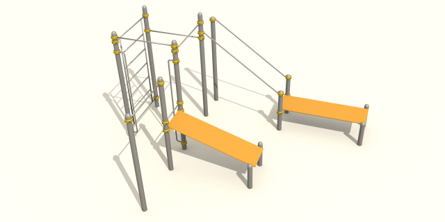 sports complex 3D Model .c4d .max .obj .3ds .fbx .stl .blend 