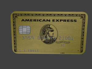 cart&atilde;o expresso americano Modelo 3D