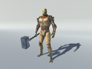 golem guardian Modello 3D
