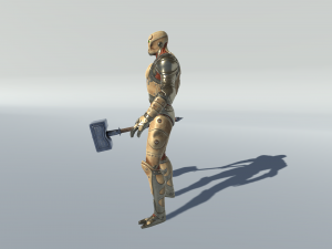 golem guardian Modello 3D