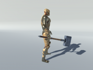 golem guardian Modello 3D