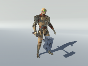 golem guardian Modello 3D