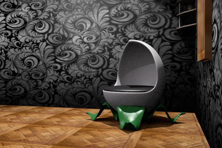 armchair 3D Model .c4d .max .obj .3ds .fbx .stl .blend 