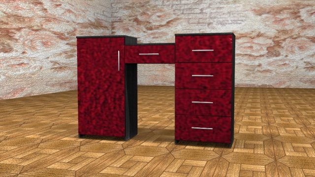 dressing table 3D Model .c4d .max .obj .3ds .fbx .stl .blend 