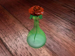 roze bloem 3D Model