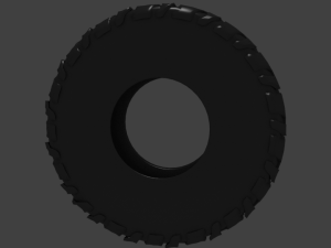 tire with large tread 3D Model