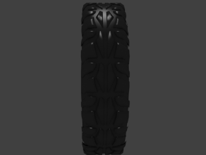 tire with large tread 3D Model