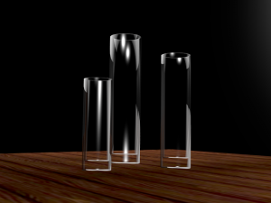 the set of 3 simplel vases Model 3D
