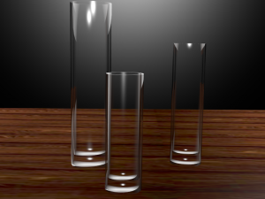 the set of 3 simplel vases Model 3D