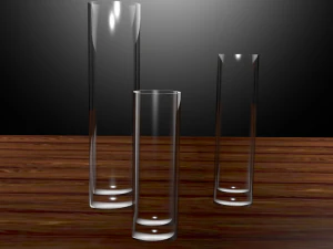 the set of 3 simplel vases 3D Model