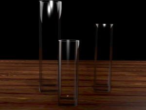 the set of 3 simplel vases Model 3D