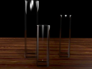 the set of 3 simplel vases 3D Model