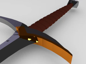 espada &eacute;lfica Modelo 3D