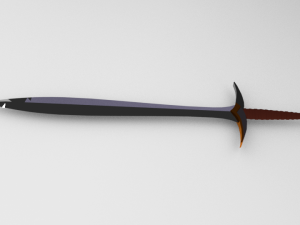 elven sword Model 3D