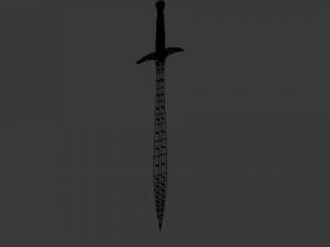 elven sword Model 3D