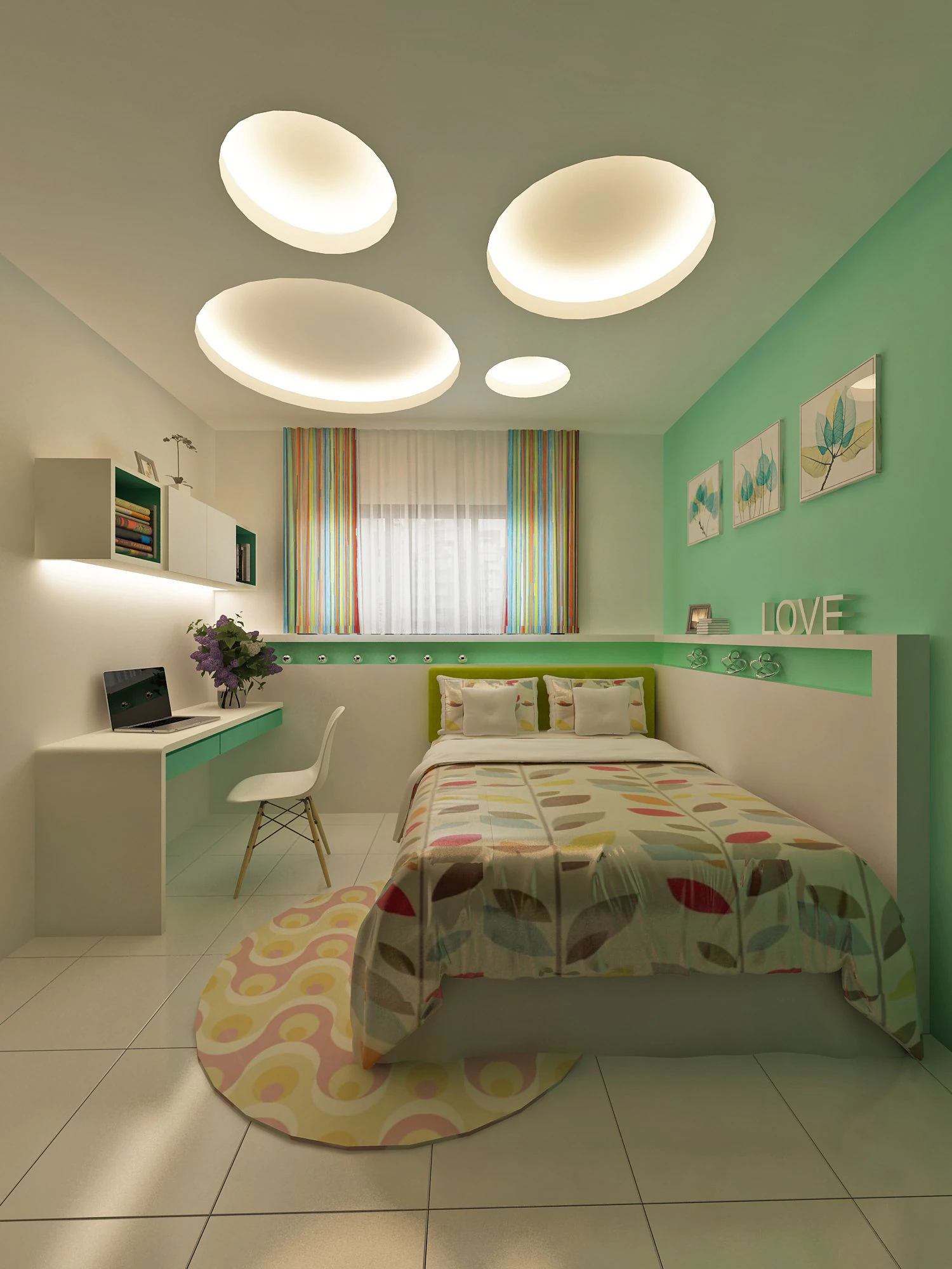 bedroom 2 3D Model .c4d .max .obj .3ds .fbx .stl .blend