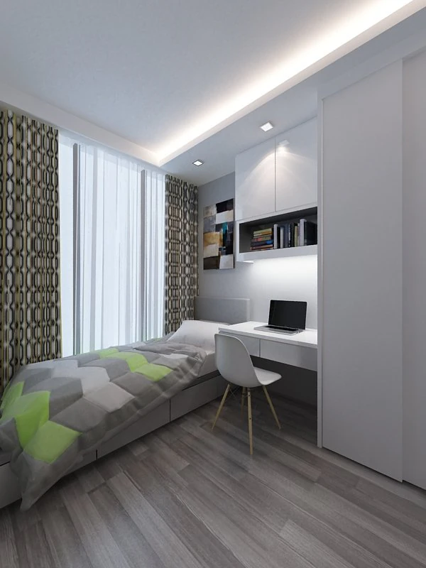 bedroom 6 3D Model .c4d .max .obj .3ds .fbx .stl .blend 