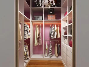 walk in wardrobe 3D Model