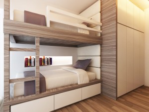 bunk bed chidlren room Modelo 3D