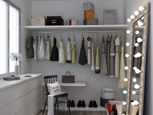 walk in wardrobe 3D मॉडल