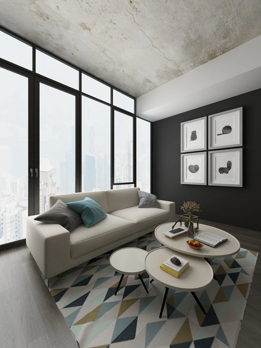 living 3D Model .c4d .max .obj .3ds .fbx .stl .blend