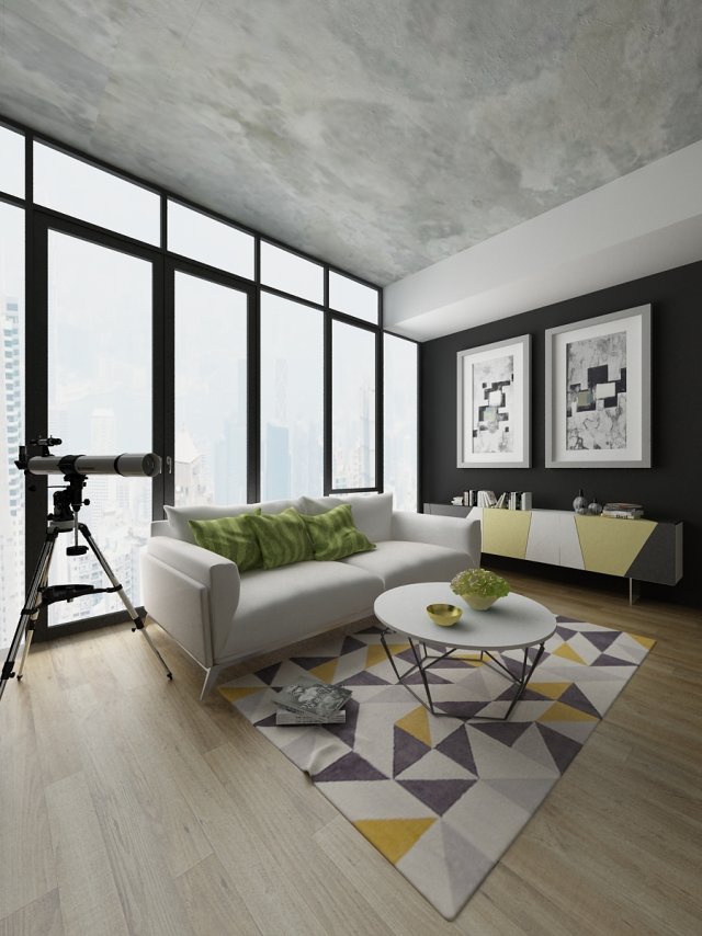 living 3D Модель .c4d .max .obj .3ds .fbx .stl .blend 