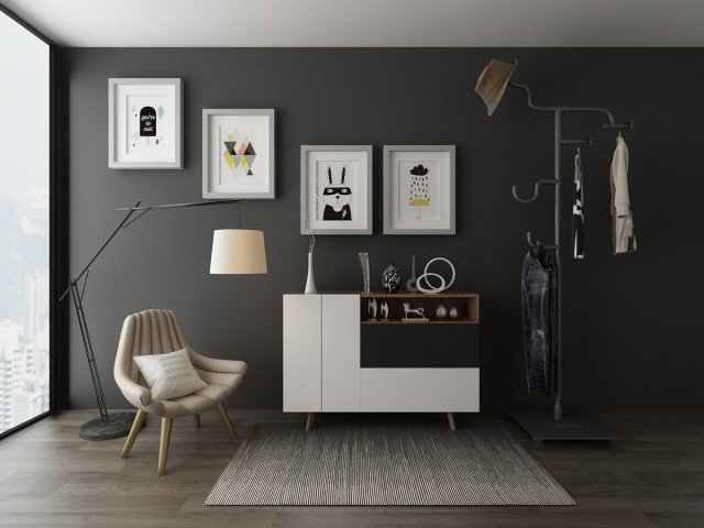 furniture set Modelo 3D .c4d .max .obj .3ds .fbx .stl .blend 
