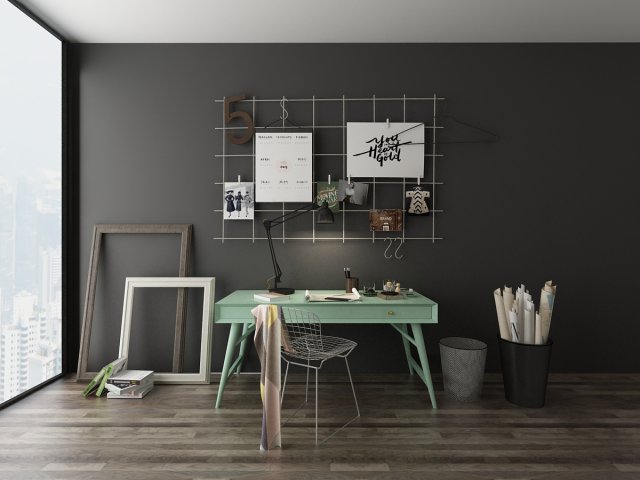 furniture set Model 3D .c4d .max .obj .3ds .fbx .stl .blend 