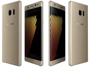 samsung galaxy note 7 gold 3D Model