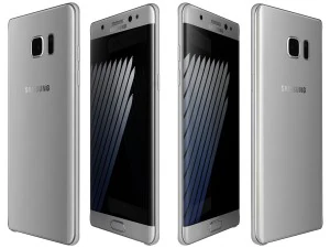 samsung galaxy note 7 white 3D Model