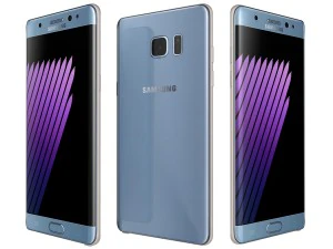 三星 Galaxy Note 7 蓝色 3D 模型