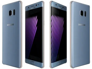 samsung galaxy note 7 blue 3D Model
