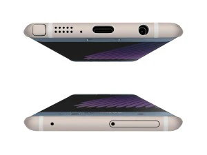 samsung galaxy note 7 blue 3D Model