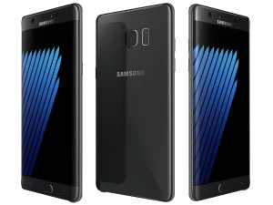 三星 Galaxy Note 7 黑色 3D 模型