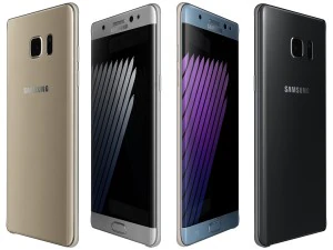 samsung galaxy note 7 t&uuml;m renkler 3D Model