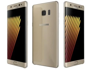 samsung galaxy note 7 all colors 3D Model