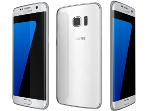 samsung galaxy s7 edge white 3D Model