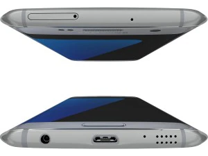 samsung galaxy s7 edge silver 3D Model