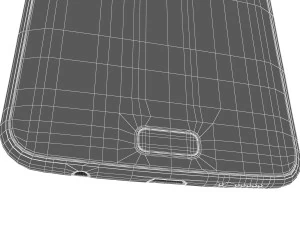 samsung galaxy s7 edge silver 3D Model