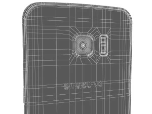 samsung galaxy s7 edge silver 3D Model