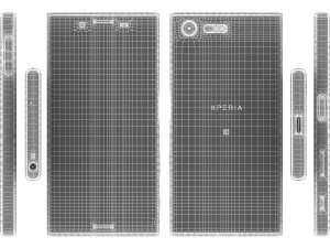 sony xperia x compact white 3D Model