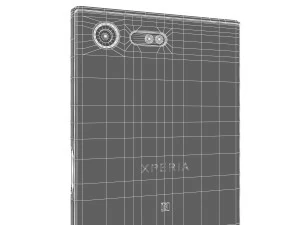 sony xperia x compact white 3D Model