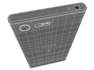 sony xperia x compact white 3D Model