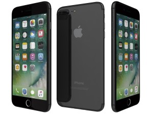 apple iphone 7 plus black 3D Model