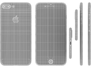 apple iphone 7 plus gold 3D Model